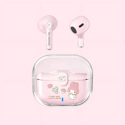 Sanrio Kuromi Bluetooth Earphones Kawaii Space Capsule Cinnamoroll Wireless Headset Hello Kitty