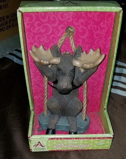 Moose Garden Swinger Plaster Crafts, Christmas Village, Creative Crafts, The Original, Wee, Home ...