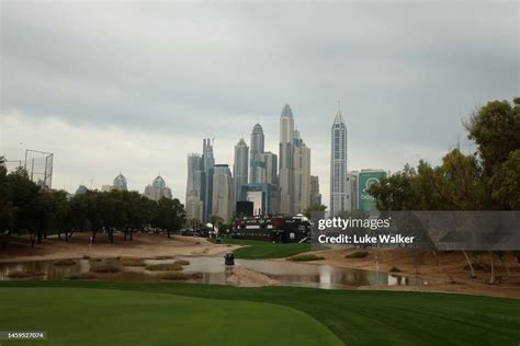 during Day One of the Hero Dubai Desert Classic at Emirates Golf Club ...