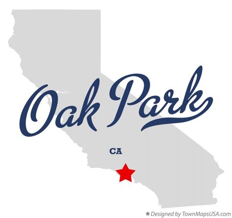 Map of Oak Park, CA, California