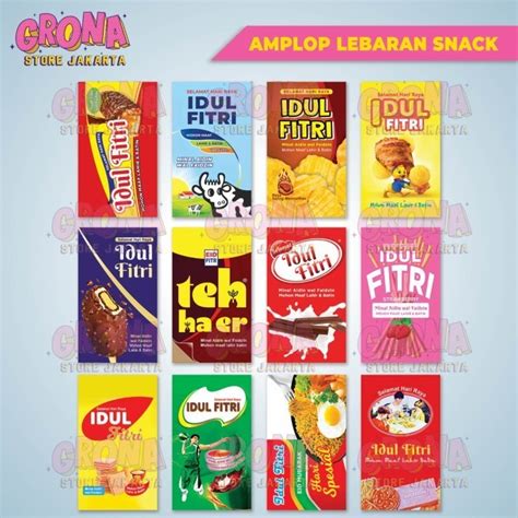 Jual Limited Amplop Lebaran Snack Pack Isi Pcs Amplop Viral Unik