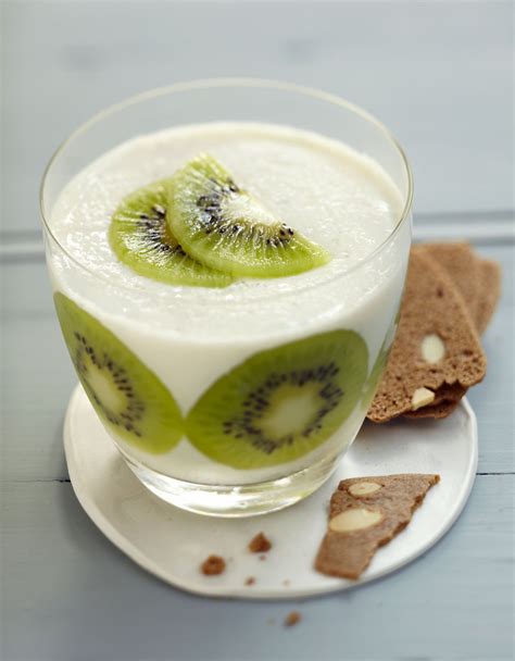 Recette Panna Cotta Aux Kiwis De Ladour Marie Claire