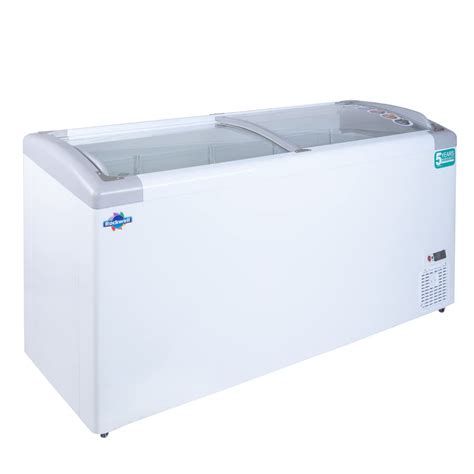 Rockwell Ltr Curved Glass Green Freezer In Built Led Light Upto