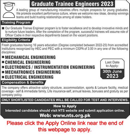 Graduate Trainee Engineers Program June Nts Apply Online