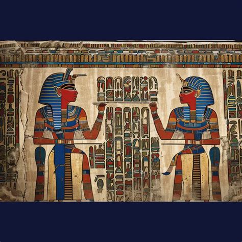 Ancient Egyptian Wall Paintings Stable Diffusion Prompt - promptsideas.com