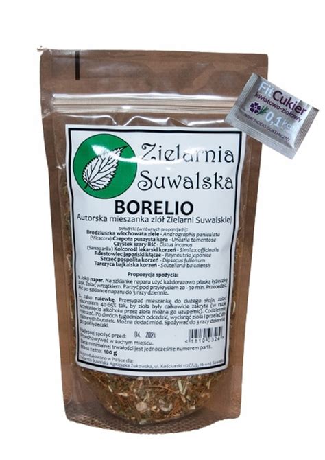 Zielarnia Suwalska BORELIO Mieszanka Ziołowa 100g 12721791940 Allegro pl