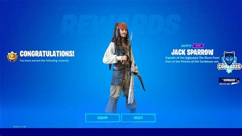 Fortnite Jack Sparrow Skin Youtube