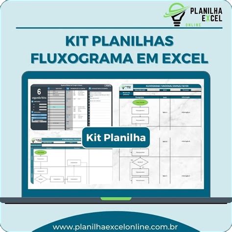 Kit Planilha Templates De Fluxogramas Em Excel