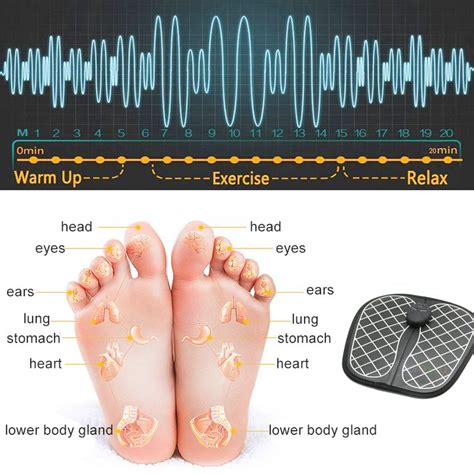 Electric Ems Foot Massager Abs Physiotherapy Foot Massage Muscle Stimulator Physiotherapy