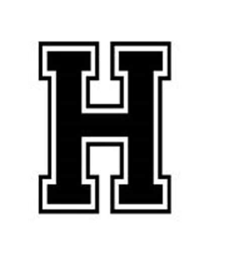 Letter H Varsity Lettering Vinyl Decal By Smith652 On Etsy