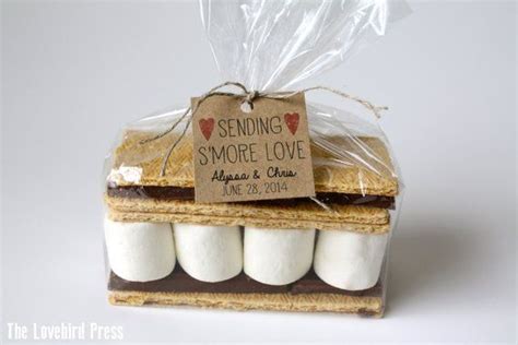 Smore Wedding Favor Tag Rustic Personalized Printable S More Love