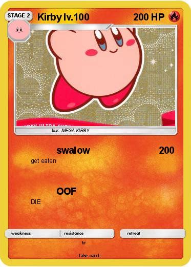 Pokémon Kirby Lv 100 2 2 Swalow My Pokemon Card