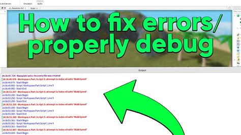 How To Fix Bugs In Your Code In Roblox Studio Debugging Guide YouTube