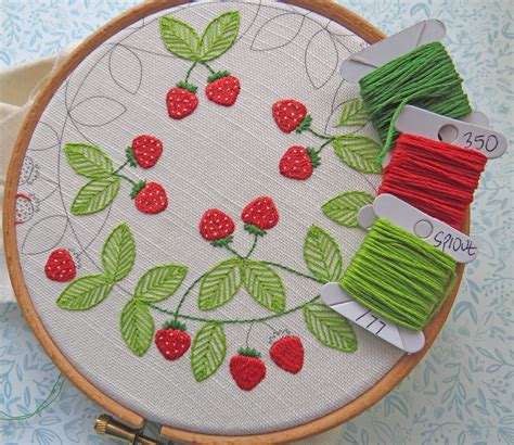 Strawberry Embroidery Design