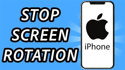 How To Stop Screen Rotation On Iphone Full Guide Youtube