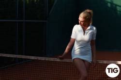 Thisisglamour Kristy Leonie Kristy Leonie Strips Nude In Tennis Court