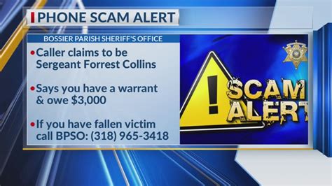 Bossier Parish Sheriffs Office Warns Rise In Phone Scams