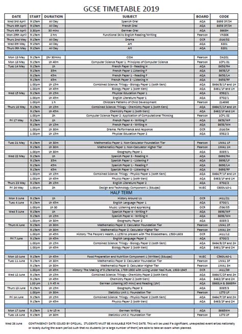 Gcse Exam Timetable 2023 High News Media