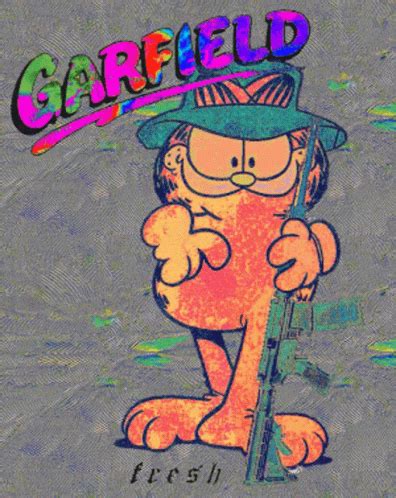 Garfield Mondays GIF - Garfield Mondays Acidtrip - Discover & Share GIFs