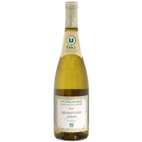 Vin Blanc Aop Touraine Sauvignon Les Hauts Buis Sans Sulfites Cl