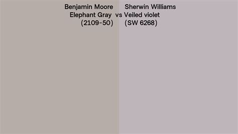 Benjamin Moore Elephant Gray 2109 50 Vs Sherwin Williams Veiled