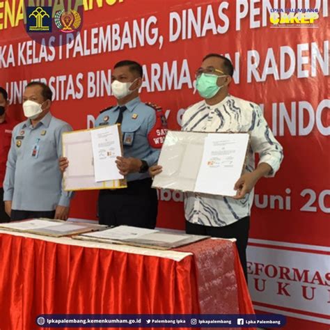 Kakanwil Kemenkumham Sumsel Saksikan Pks Lpka Kelas I Palembang