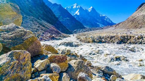 Ganges River Origin in Himalayas, India Stock Image - Image of gaumukh ...