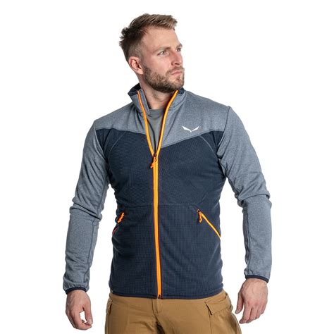 Polar Salewa Puez Hybrid Polarlite Full Zip Navy Blazer Melange