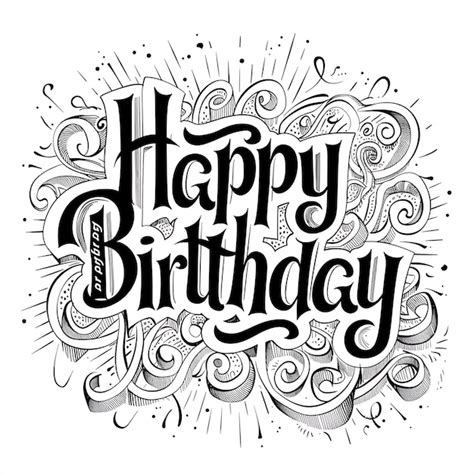 A Happy Birthday Card With A Happy Birthday Written On It Premium Ai Generated Image