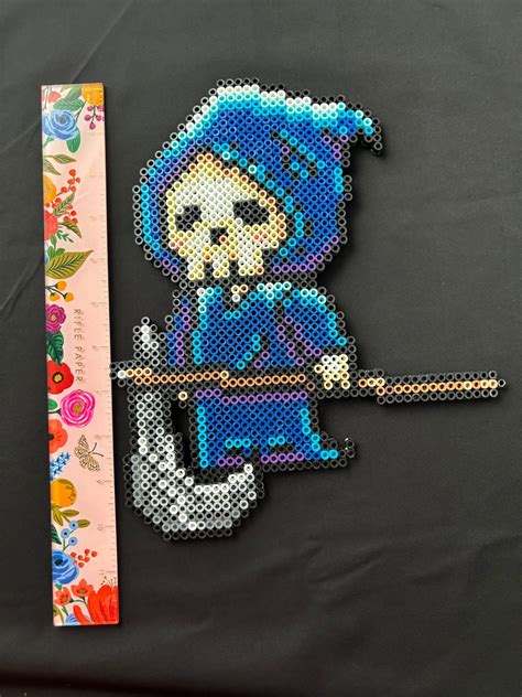 Grim Reaper Perler Beads Hama Beads Melty Beads Etsy