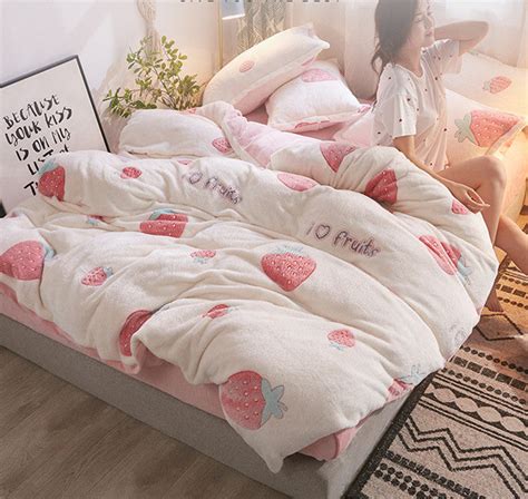 Cute Strawberry Bedding Set Pn3444 Pennycrafts