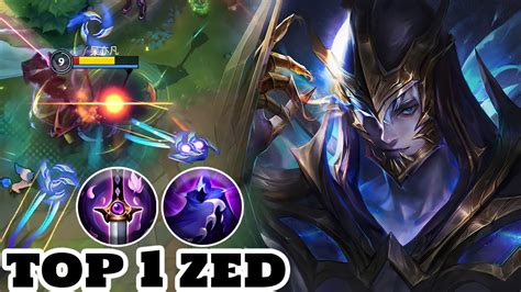 Wild Rift Zed Top 1 Zed Gameplay Rank Challenger Youtube