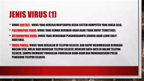 Jenis Virus Komputer Ppt