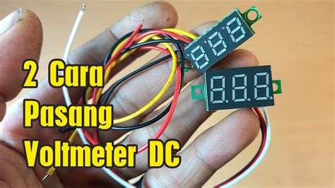 Cara Pasang Voltmeter Dc Digital Kabel Di Adaptor Variabel Yang