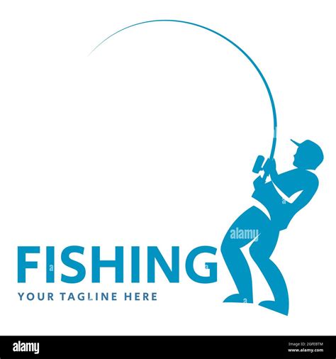 Fishing Vector Logo Design Template Fisherman Fisher Fish Or Angling