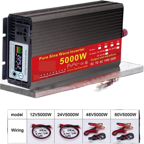 Jp 電力変換コンバータ 純粋な正弦波インバーター Dc 12v24v から Ac 110v220v 2000w