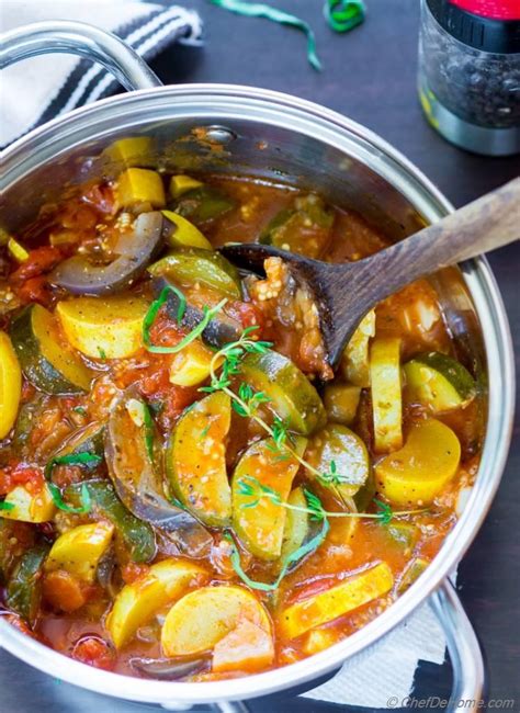 Easy Ratatouille Stew Recipe ChefDeHome