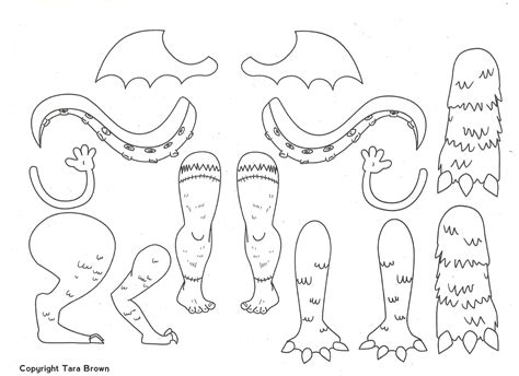 Printable Monster Body Parts