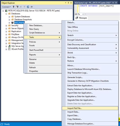 Importing Flat Files Into Sql Server With Ssms Dbasco