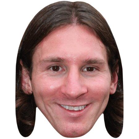 Lionel Messi (Long Hair) Big Head - Celebrity Cutouts