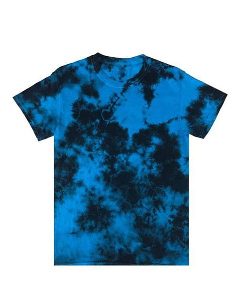 Blue Black Crystal Wash Short Sleeve T Shirt Custom Colors Apparel