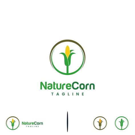 Corn Logo Design Icon Template Corn Tree Logo Modern 9340745 Vector