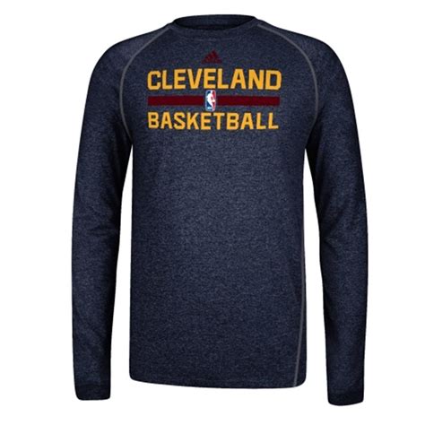 Adidas Cleveland Cavaliers Practice Performance Long Sleeve T Shirt