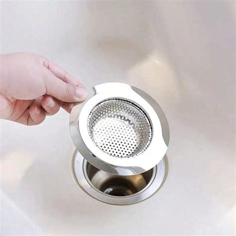 2pcs Kitchen Sink Strainer Stainless Steel Sink Drain Strainer Large