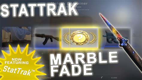 CS GO STATTRAK STILETTO MARBLE FADE UNBOXING FIRST KNIFE YouTube