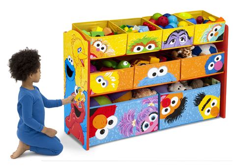 Sesame Street Deluxe Multi-Bin Toy Organizer - Delta Children