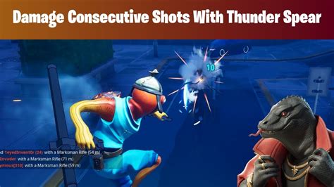 Fortnite Damage Opponents With Consecutive Shots With The