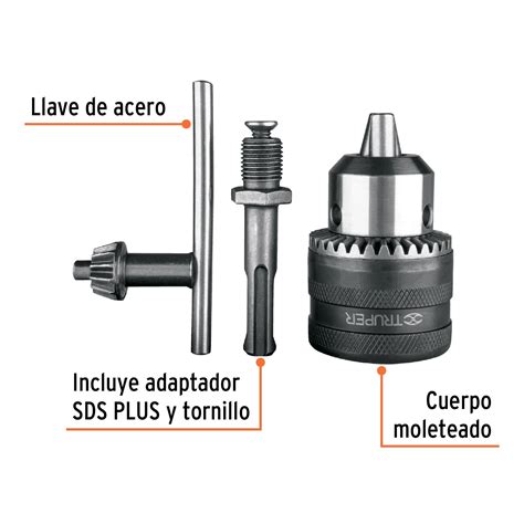 Ficha Tecnica Broquero De 1 2 C Llave Y Adaptador SDS Plus P Rotomartillo