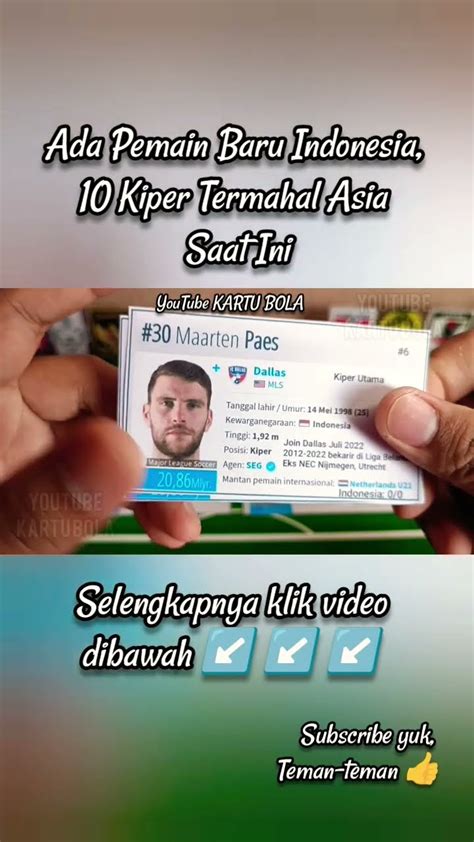 10 Kiper Termahal Asia Saat Ini Timnasindonesia Maartenpaes