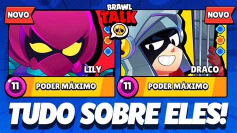 REVELEI TUDO SOBRE OS NOVOS BRAWLERS DRACO e LILY e ELES SÃO